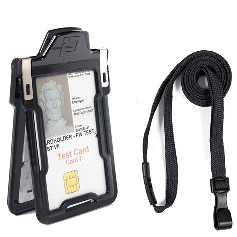 rfid black key and card holder|rfid blocking badge holder.